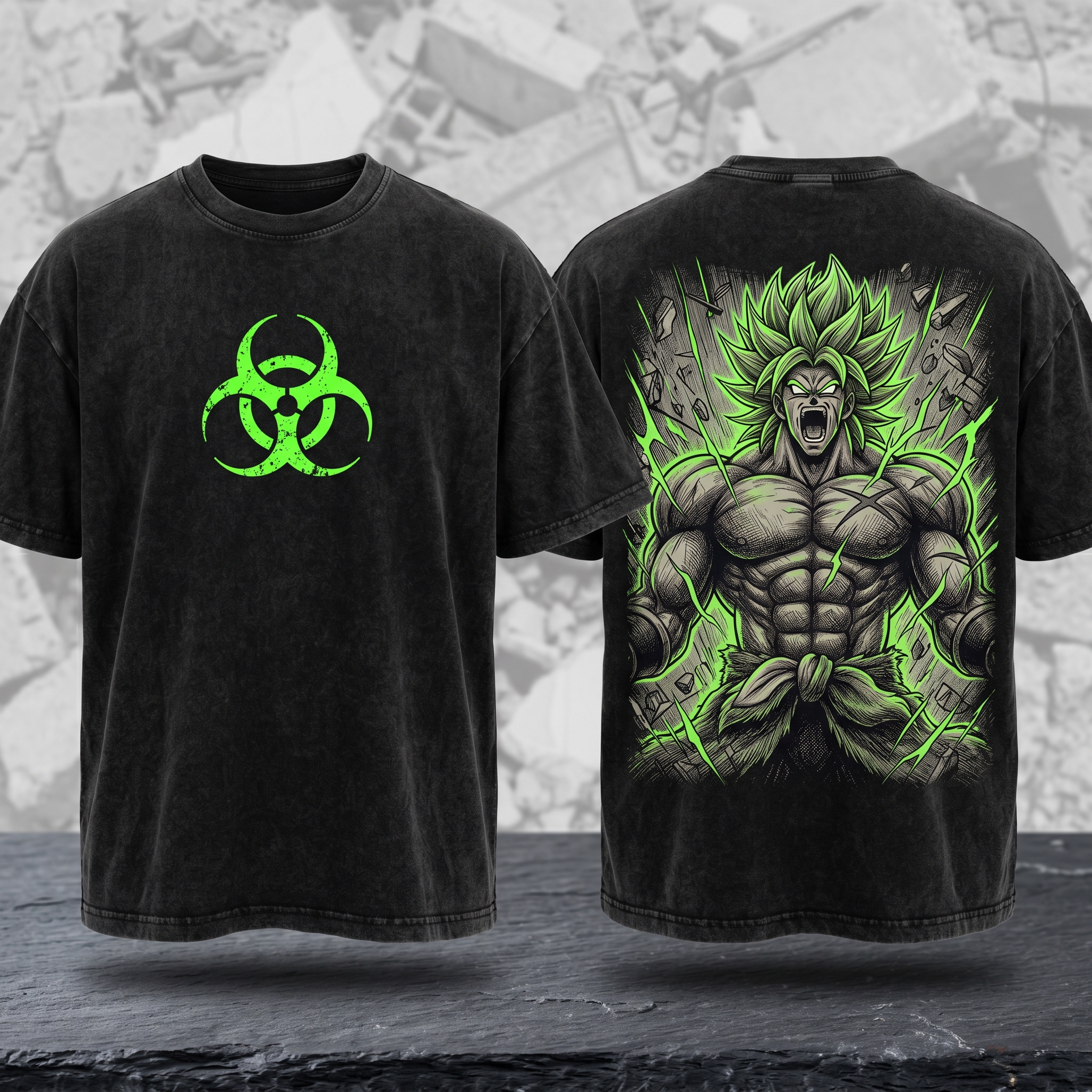 "Biohazard Wrath" Acid Green Berserker Gym Pump Cover