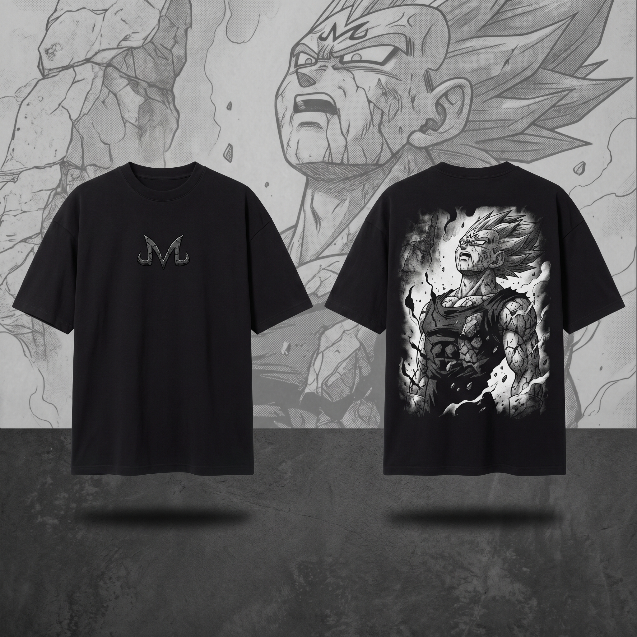 "Prince's Sacrifice" Dark Manga Faded Heavyweight Tee