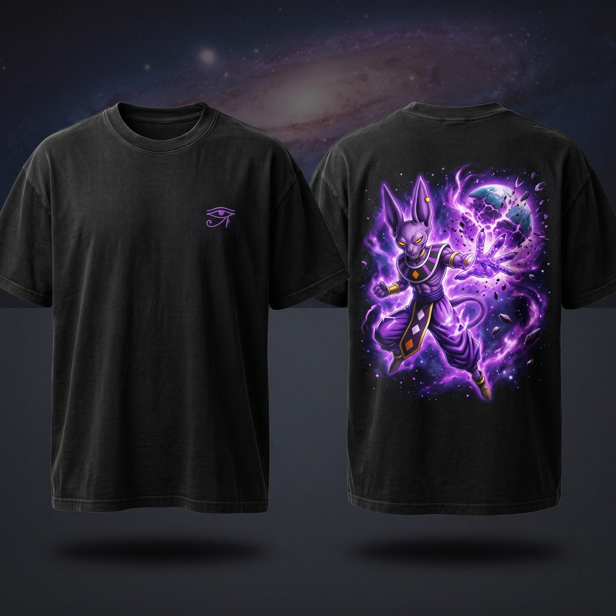 "Hakai Cataclysm" Cosmic Purple Destroyers Tee
