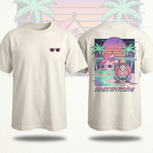 "Kame House Oasis" Sun-Faded Retro Summer Vibe Tee