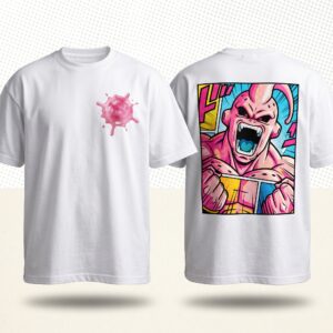 "Pink Menace" Retro Halftone Comic Frame Tee